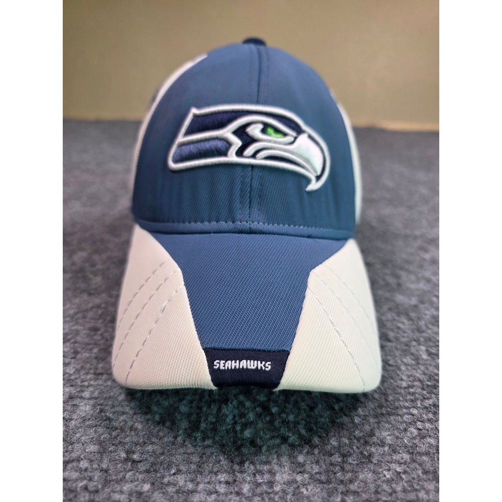 Seattle Seahawks Hat Mens OSFA Reebok Blue NFL Equipment Authentic Sideline Cap
